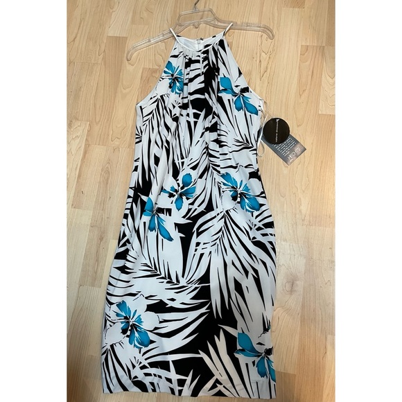 NWT Valerie Stevens Silk & Spandex Spaghetti Strap Dress - sz 6 - Picture 1 of 6